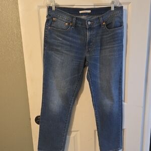 Levis Boyfriend Blue Denim Jeans